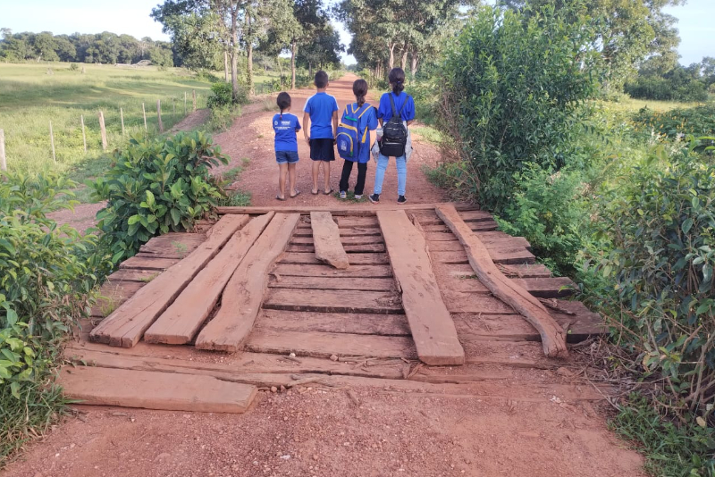 Defensoria solicita reconstrução ou reparo imediato de ponte danificada em Nossa Senhora do Livramento