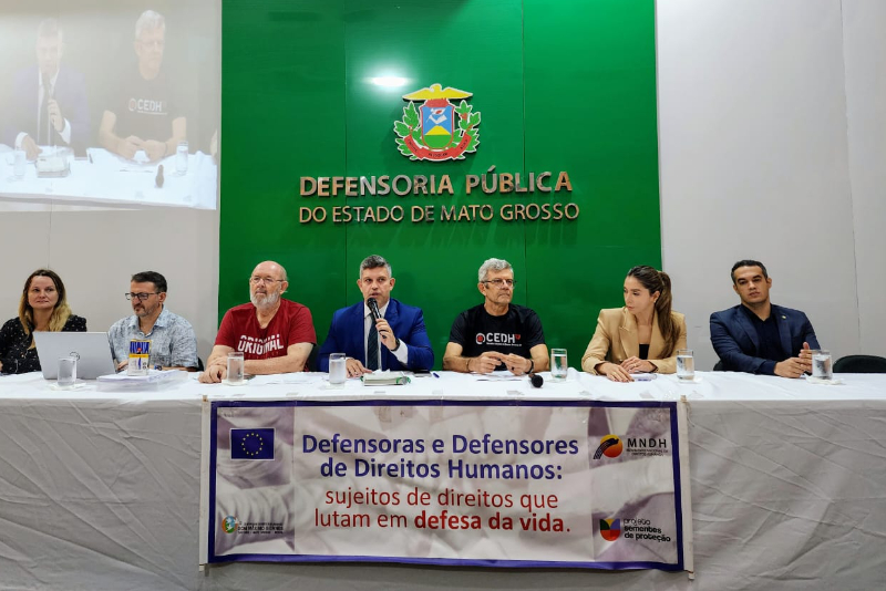 Defensoria, entidades e organizações sociais debatem propostas de MT para o Plano Nacional de Proteção a Defensores de Direitos Humanos
