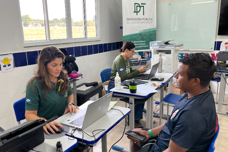 Mutirão da DPEMT garante cidadania a mais de 360 indígenas da Terra Indígena Meruri